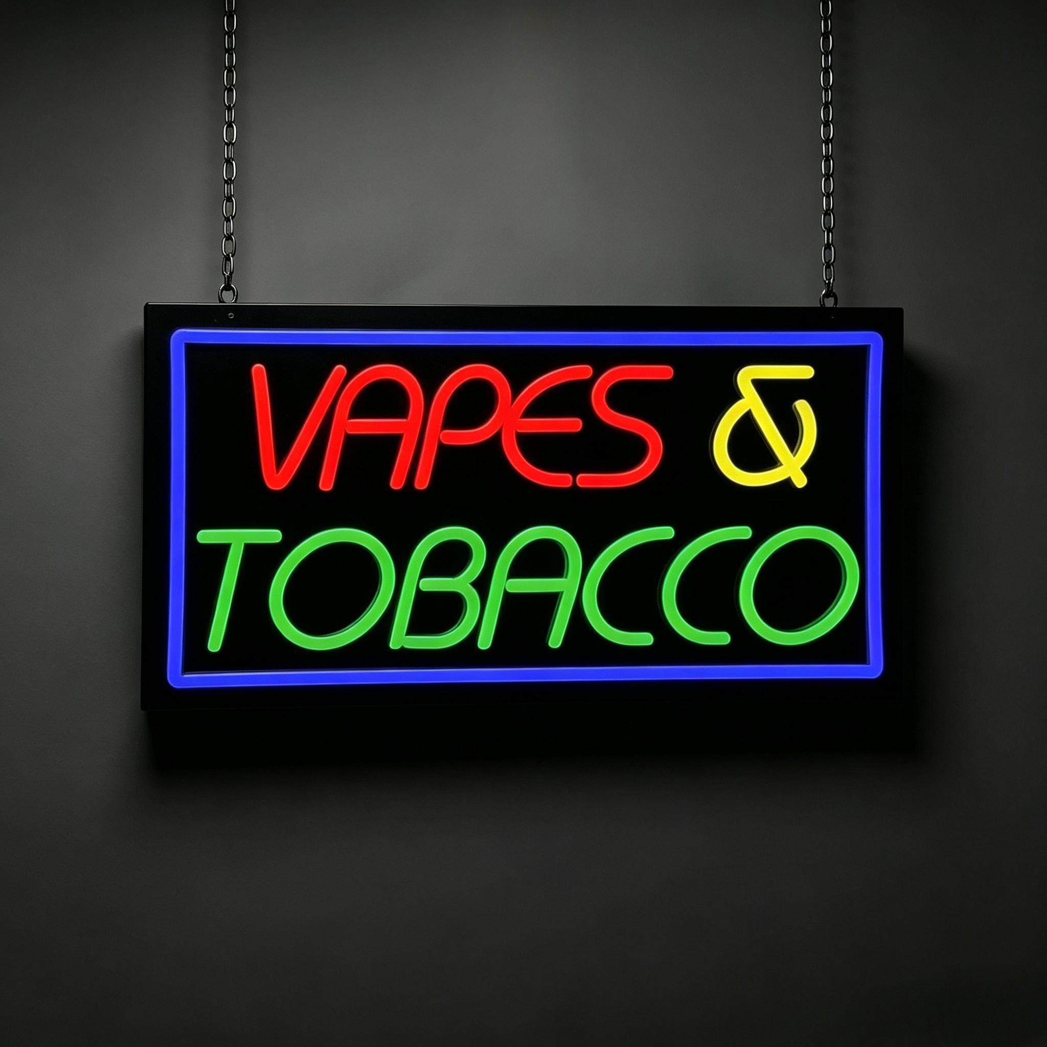 Tobacco and Vape Neon Sign USB - Vaping Store review and price