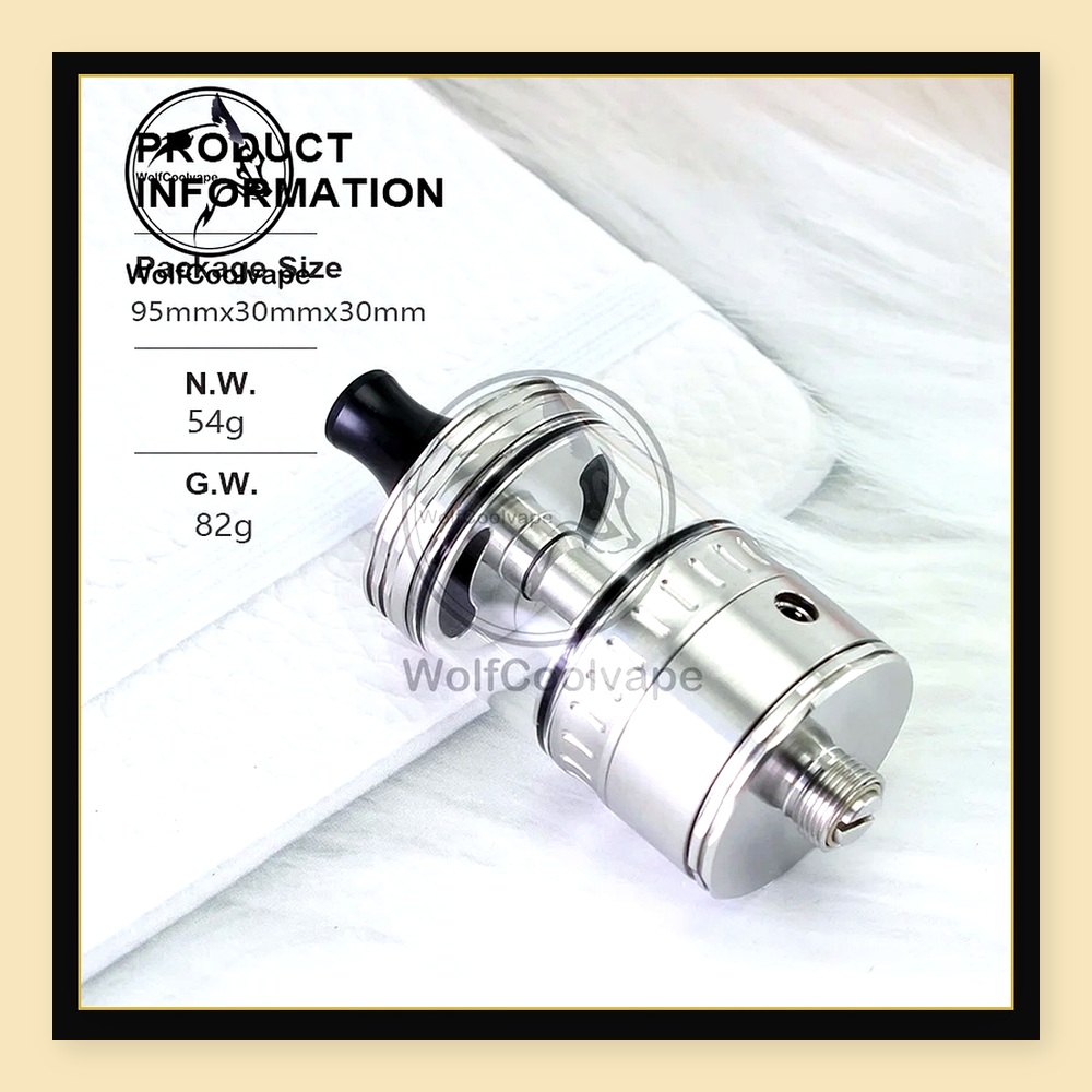 Wolfcoolvape NOLA RTA 22mm Reb - Vaping Air review and price