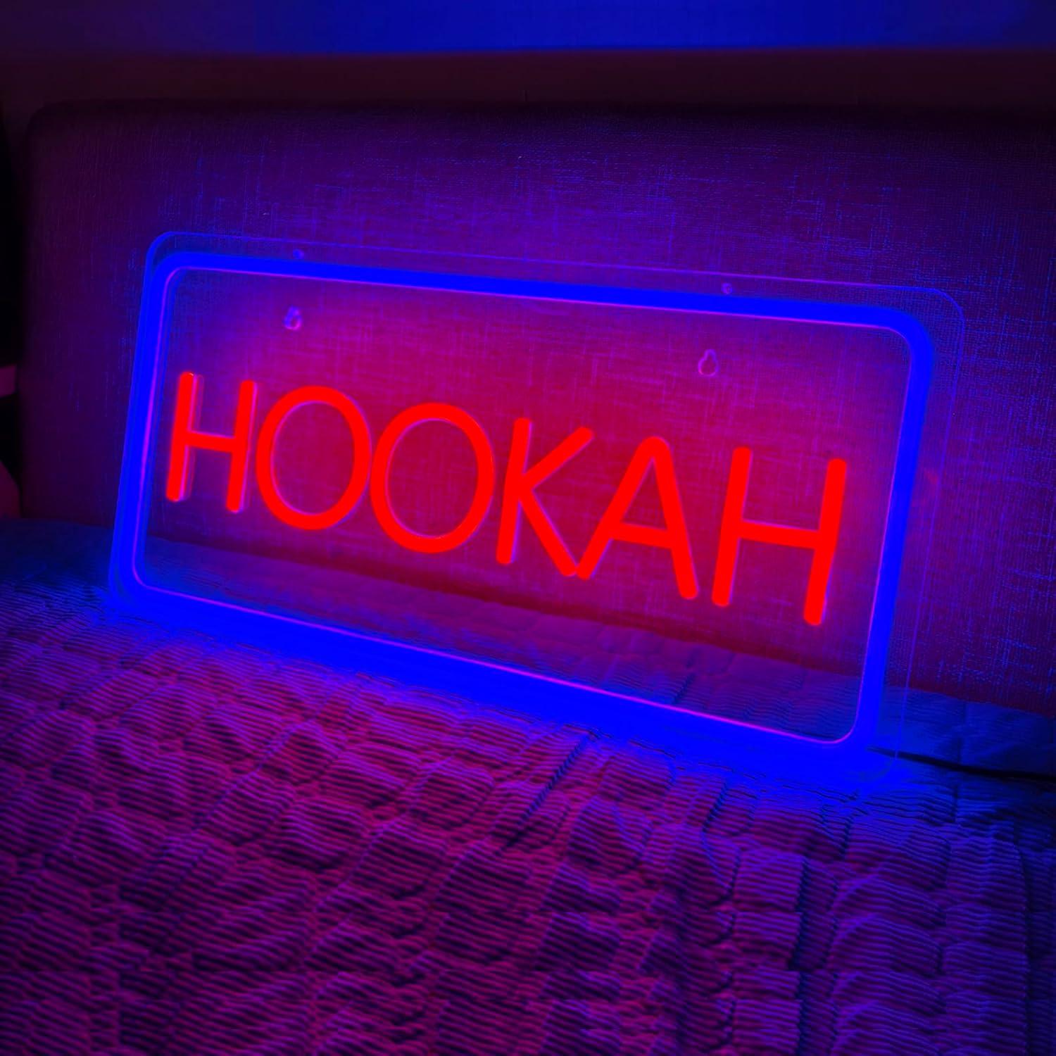 HOOKAH Neon Sign USB Dimmable  - Vaping Store review and price