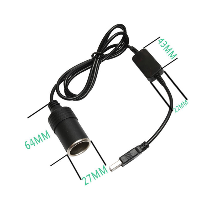 1PC 5V 2A USB To 12V Cigarette - Accessories Experts Vape review and price